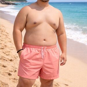 Goodfellow & Co Men's Peach Swim Trunks